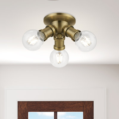 Plafonnier encastré 3 lumières 7 po Grogan