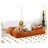 Convertible Chenille Lazy Sofa Bed - Extra Large Floor Couch & Pet Lounger with 5 Adjustable Positions