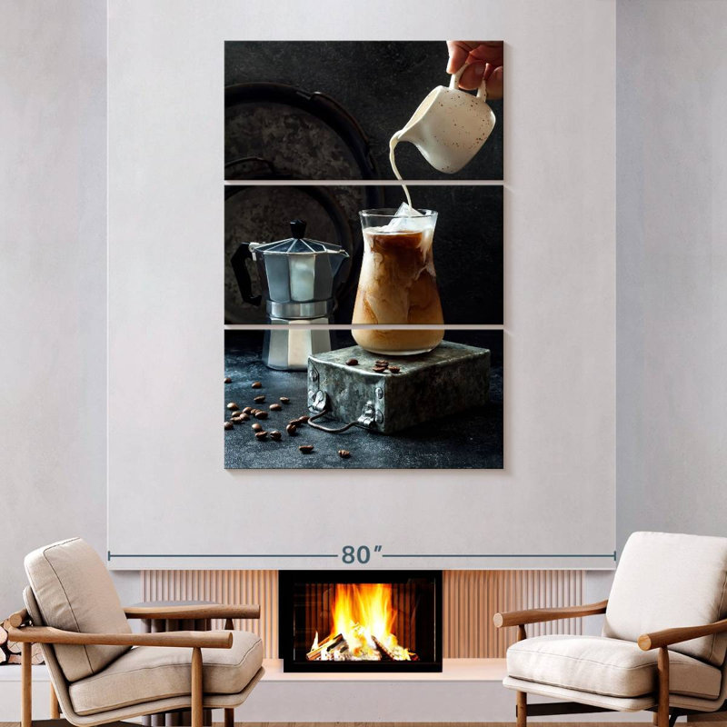 Yarlin Iced Coffee, 74" H x 48" W