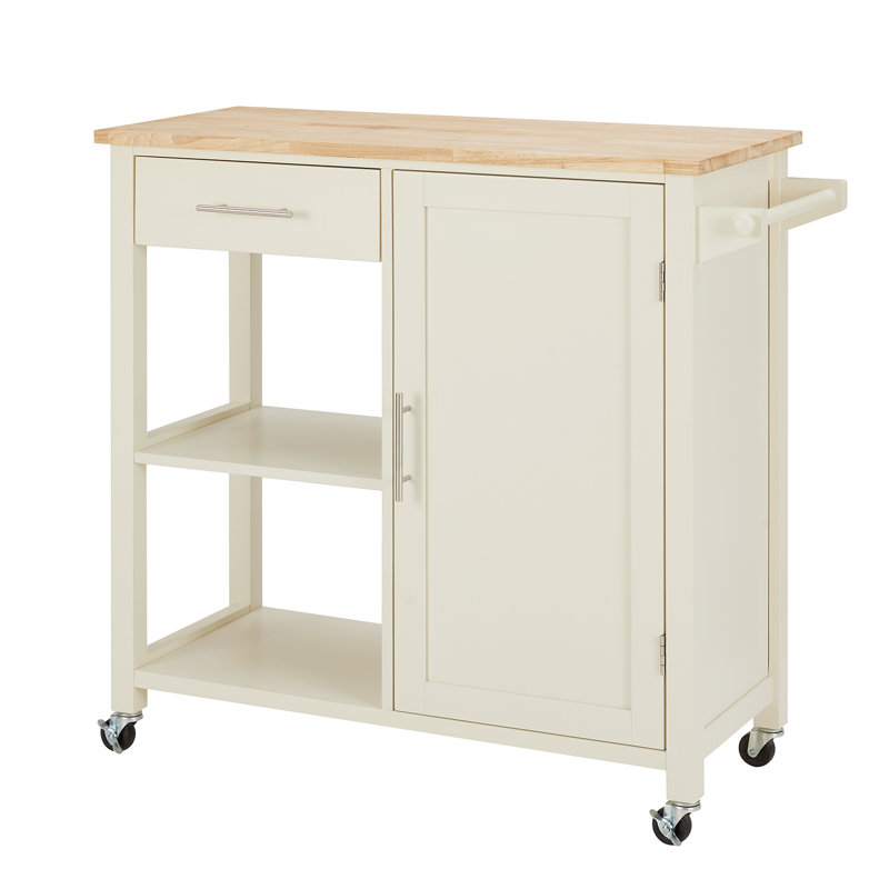 Penka Kitchen Cart, White