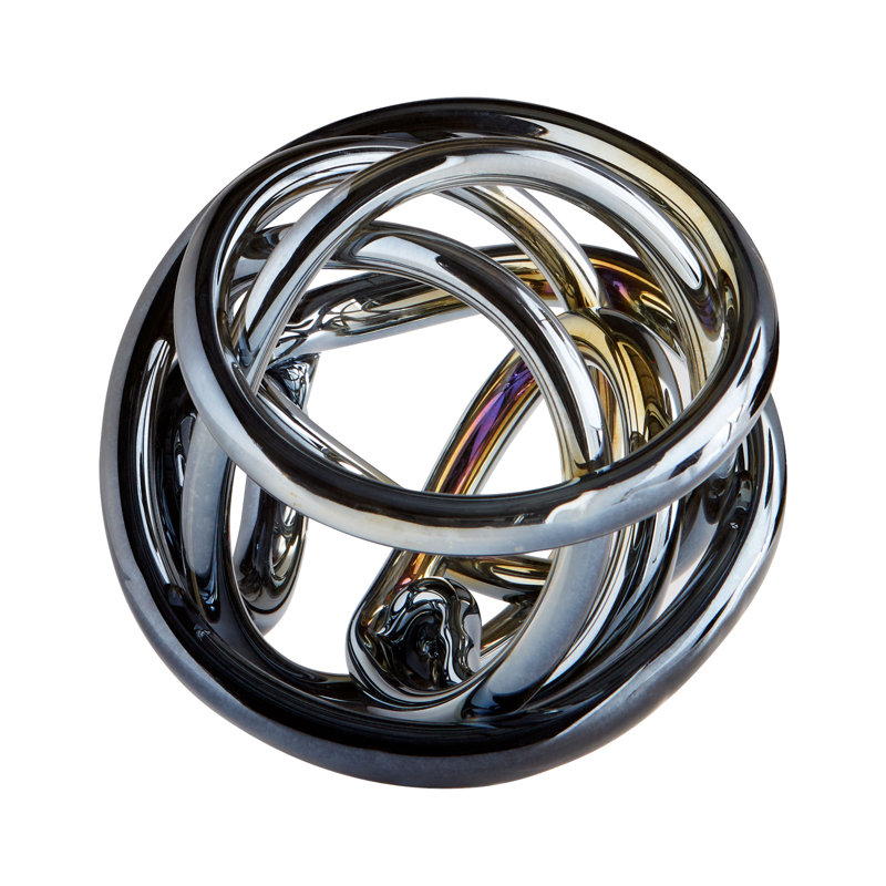 Glass Abstract and Sport Figurine / Sculpture Decorative Object