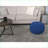 Ottoman Pouf, Knitted Cotton Round Floor Cushion | Navy Blue | Cotton-361532470