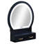 Ensemble de coiffeuse et tabouret 3 pièces avec miroir à DEL, tabouret rembourré et rangement spacieux pour les chambres modernes-155125078