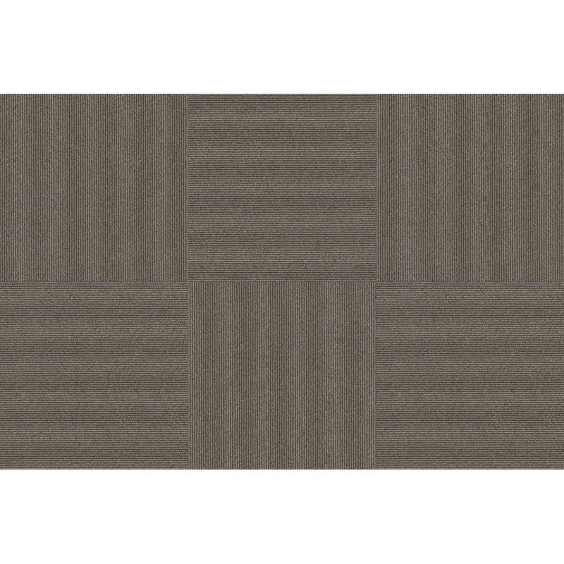 19.7'' W x 19.7'' L Multi Level Loop Polypropylene Carpet Tile, Oatmeal