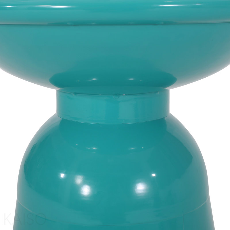Ensemble de 2 tables d'appoint en fer Serenita, Bleu sarcelle