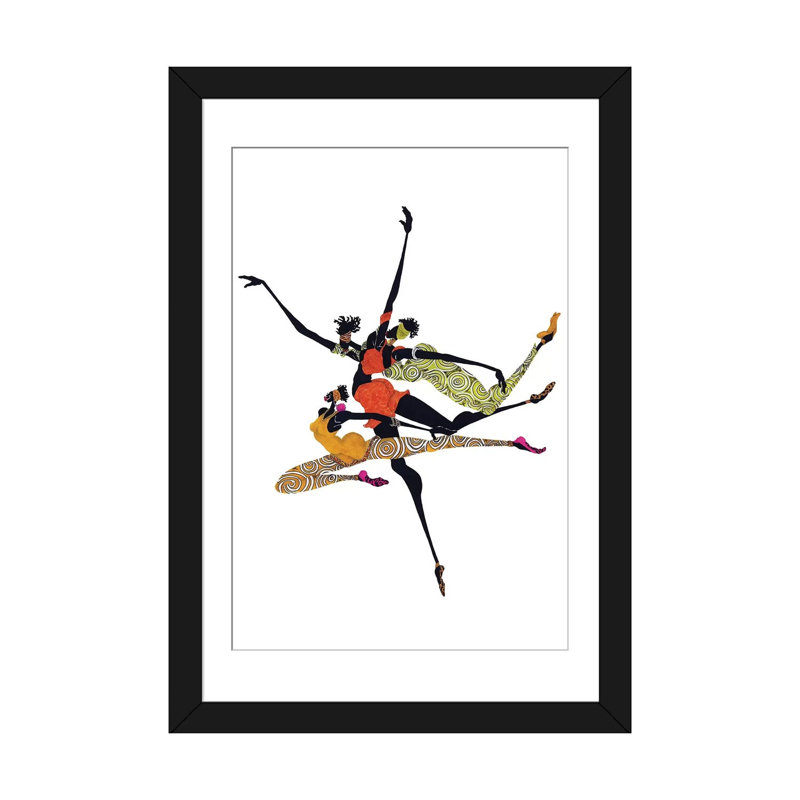 «Soar», reproduction d'impression sur toile, H 24 po x l 16 po x P 1 po, Papier d'art encadré noir, Blanc