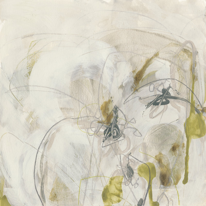 Arctic Lichen II by June Erica Vess - Wrapped Canvas Painting, 122cm H x 122cm W