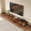 Meuble télé 118 po pour téléviseur 120 po avec cinq tiroirs, 118 po, meuble audio-vidéo en bois pour le salon et la chambre à coucher, console multimédia avec base en bois-120497694