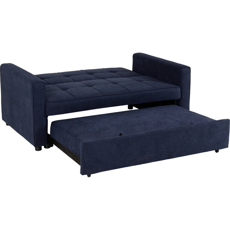 Mary-Kate 2 Seater Clic Clac Sofa Bed, Navy Blue