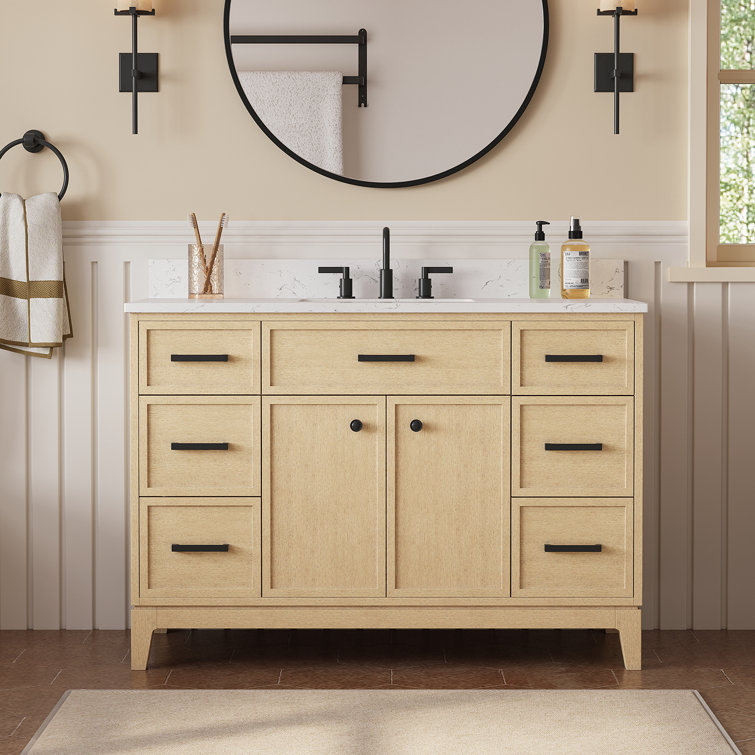 48'' Free Standing Bathroom Vanity Set with Engineered Stone Top