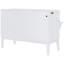 Grand lit avec tablettes amovibles et élément - rangement de ton blanc pour une utilisation à long terme-598622815-598622880