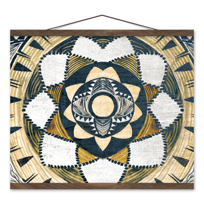 «Painted Wall Basket Boho», reproduction d'art sur toile sans cadre