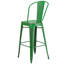 Commercial Grade Distressed Metal Indoor-Outdoor Counter Height Stool with Back-1728823575-1728823599
