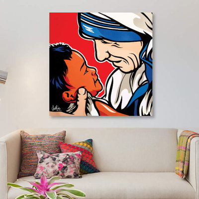 « maman love », impression sur toile