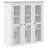 Cabinet with Glass Doors BODO Solid Wood Pine-2101738703