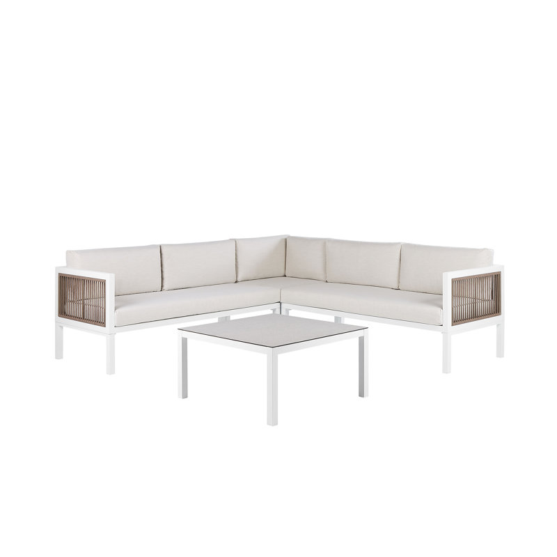 Outdoor Borello Powder Coated Aluminium 4 - Person Seating Group