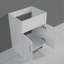 Armoire de salle de bain 24 po sans peinture blanche avec combiné en acier inoxydable (mise à jour)