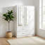 3 Door Manufactured Wood Wardrobe