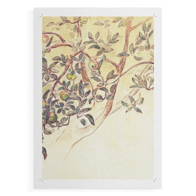 Imprimé floral rétro CCxxiv - impression sur toile seulement - non encadrée