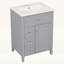 Meuble-lavabo moderne avec lavabo, 3 tiroirs, conception compacte-117983467