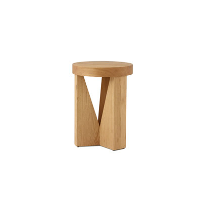 Cugino Solid Wood Abstract End Table