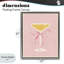 Cadre flottant en verre Champagne Party, design par Lucille Price-1509556473-1509556474