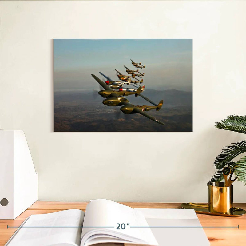Avion Mehar Lockheed P-38 Lightning, H 8 po x l 12 po