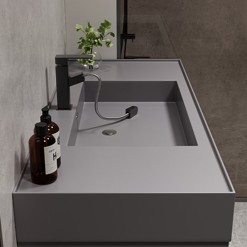 Light luxury gray Vanitie bathroom cabinet