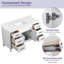 Base de meuble-lavabo simple 60 po Mirren