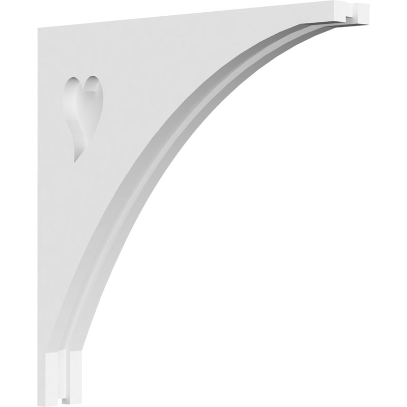 1 7/8"W X 14"D X 14"H Winston Architectural Grade PVC Corbel, 14" H x 14" W x 1.875" D