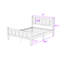 Lit plateforme en bois de style campagnard avec tête de lit-662323358-662323359