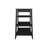 Linen Cabinet 29.7"H, Four Shelves, Vertical, Black-1112487620