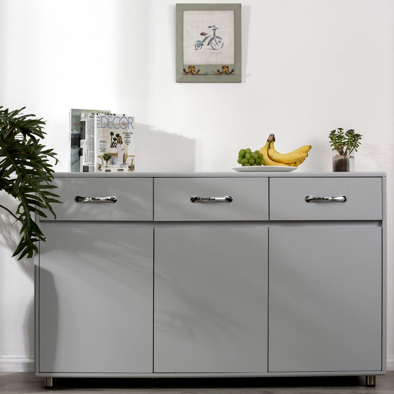 52.36'' Wide 3 - Drawer Storage Cabinet, Gray