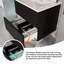 Meuble-lavabo moderne 24 po avec évier et tiroirs en céramique-347257491-347257493