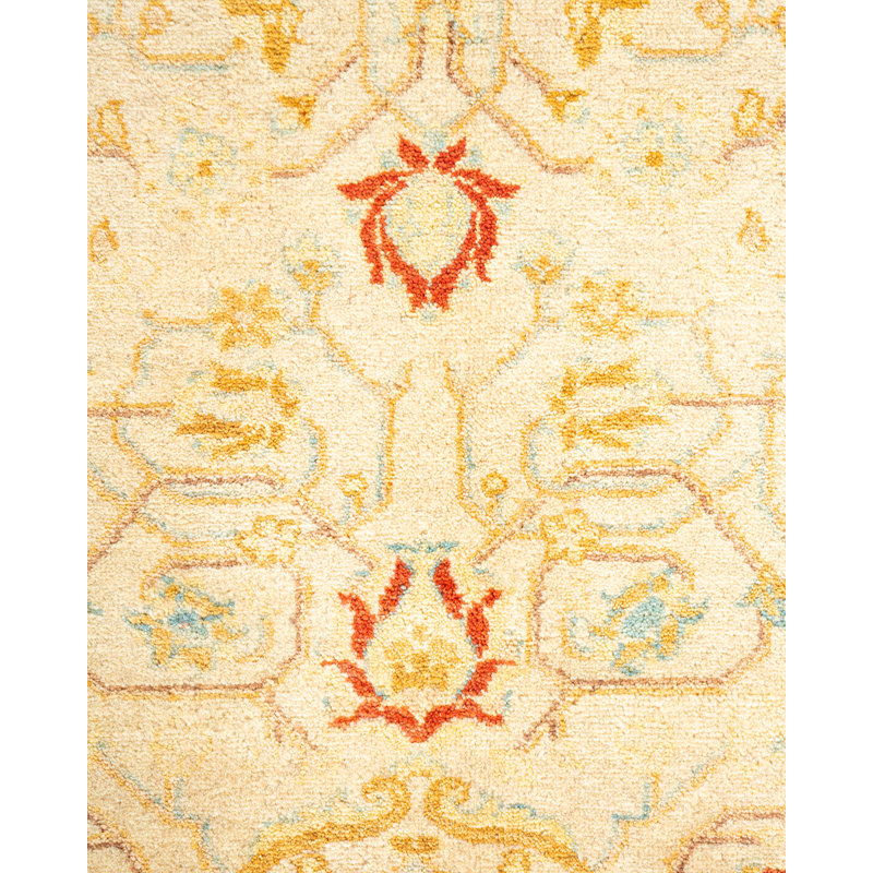 Classic One-of-a-Kind 4' 2" X 12' 4" Hand Knotted Area Rug