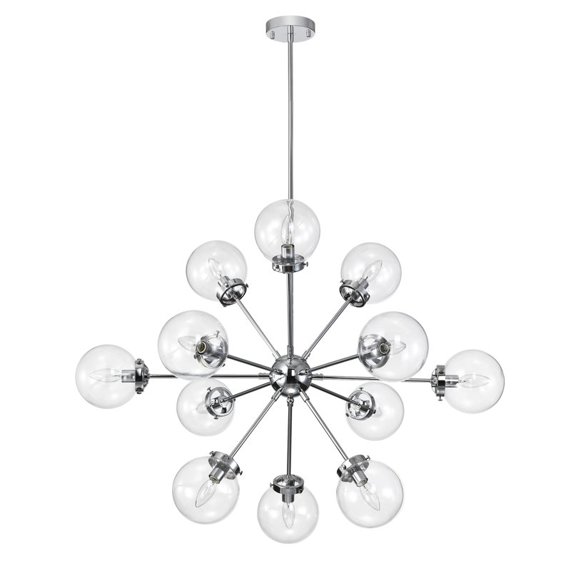 Natividad 12 - Light Sputnik Chandelier, Chrome