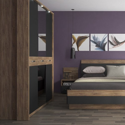 Lenus 3 Door Solid Wood Wardrobe