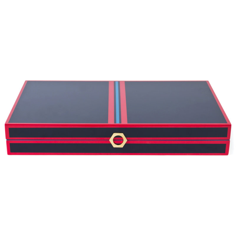 Lacquer Backgammon Set, Navy