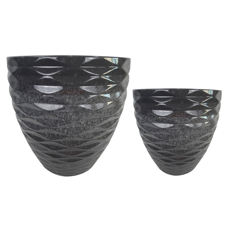 Shamell Pot Planter, Gray