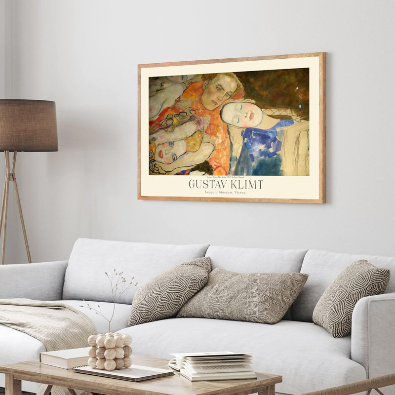 Gustav Klimt, estampes de l'exposition de musée, affiches de l'exposition, exposition, H 24 po x l 36 po