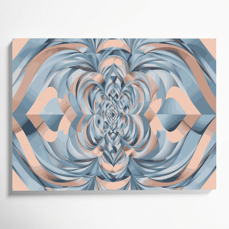 Art mural sur toile gris op art, H 11 po x l 14 po