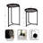 Two-Piece Round Plant Stand Set