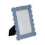 Decorative Resin Photo Frame with Scalloped Edges and Glass Front, Classic Rectangular Design, Built-In Stand, Durable Polyresin Construction with Paper Backing for Secure Display and Timeless Appeal-178015721
