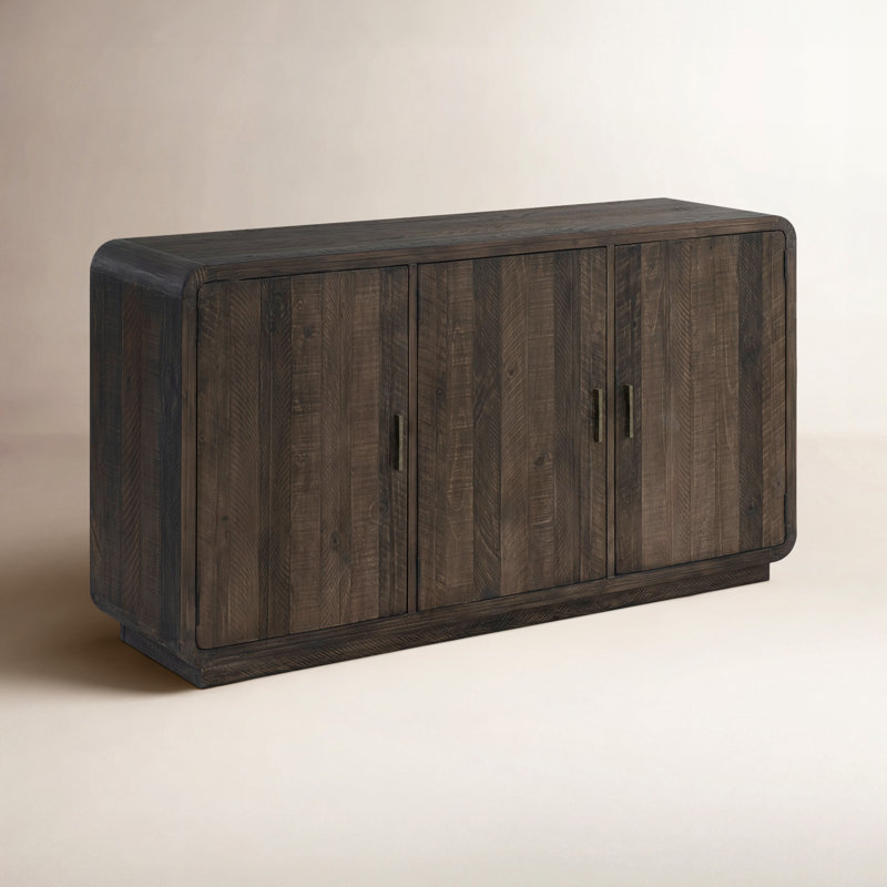Monterey 63'' W Solid Wood Sideboard, Dark Brown