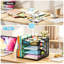 Black Mesh 4‑Tier Desk Organizer