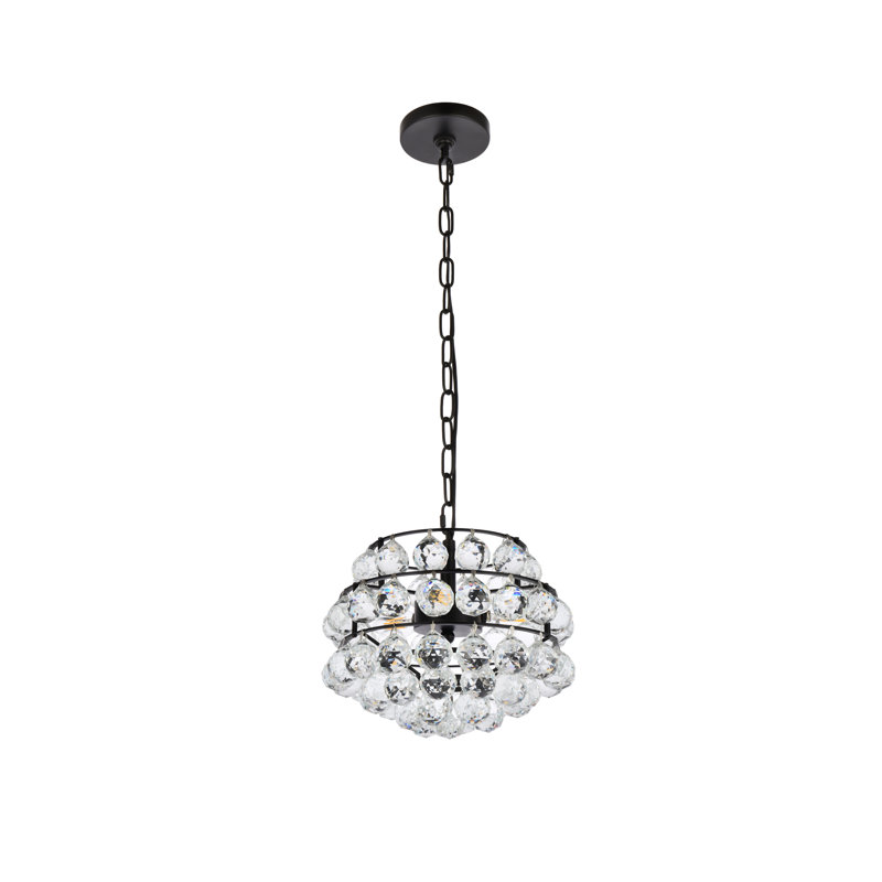 Kieron 3 - Light Unique/Statement Pendant, Black, 72" H x 12" W x 12" D