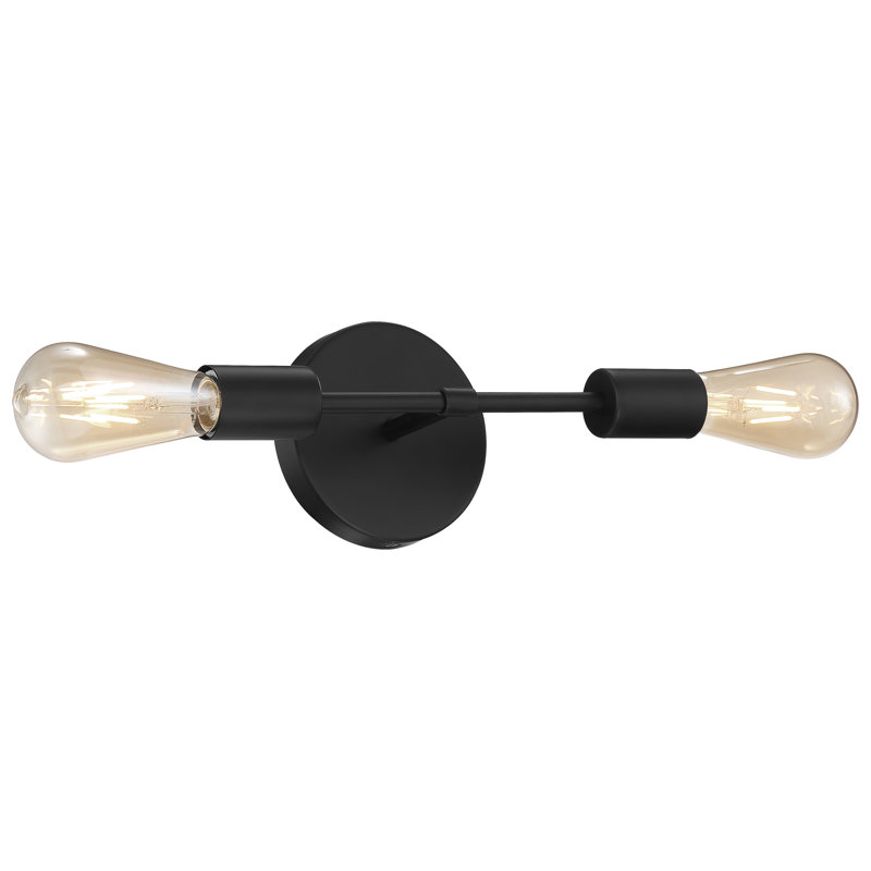 Herrald Armed Sconce, Matte Black