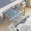 Lit plateforme simple avec lit gigogne-304594313