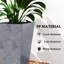 Ensemble de 3 pots à fleurs en plastique
