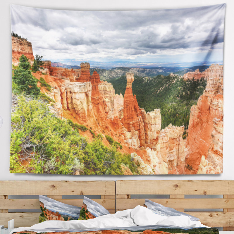 Paysage, tapisserie du parc national Bryce Canyon, H 50 po x l 60 po